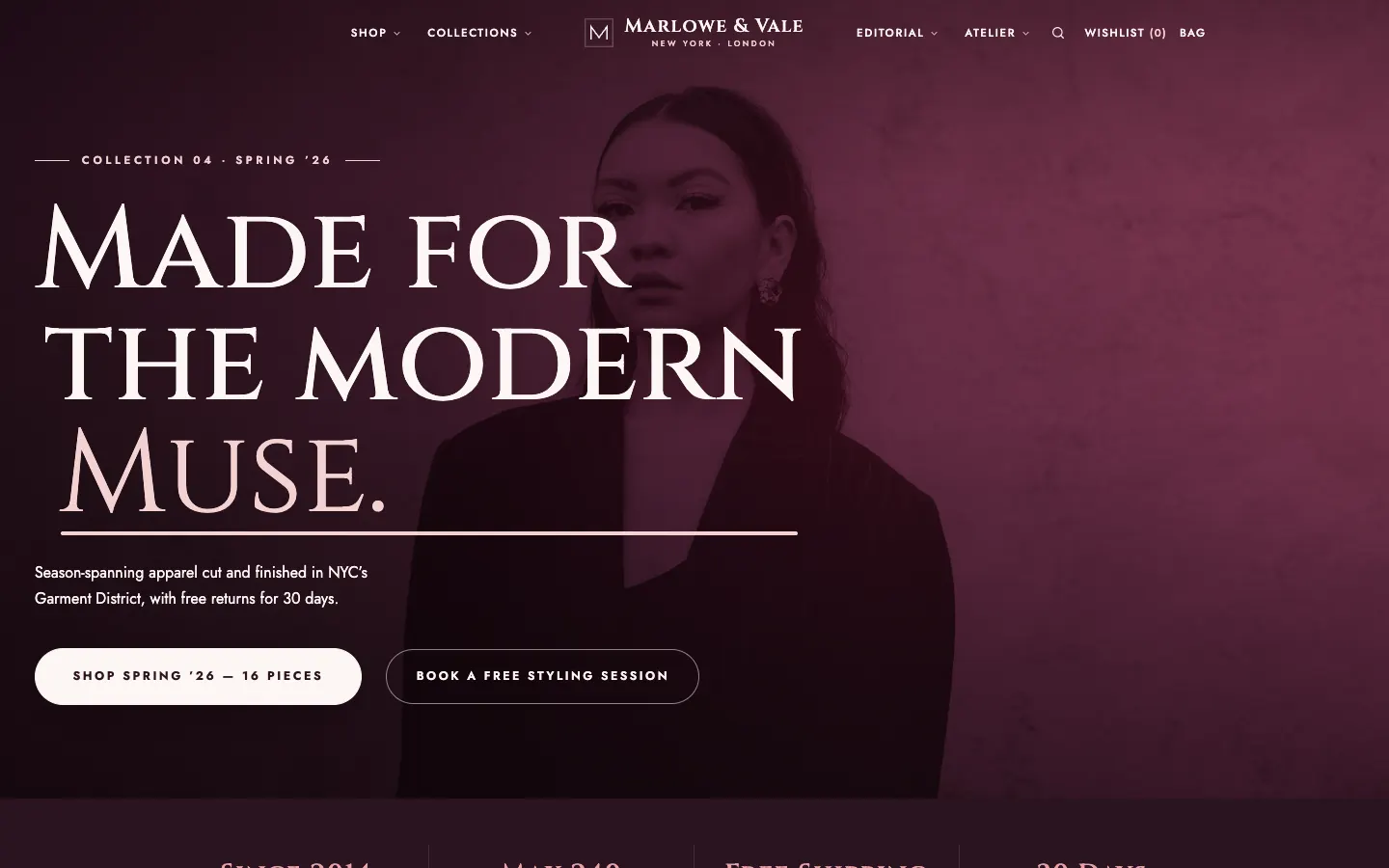 Marlowe & Vale website